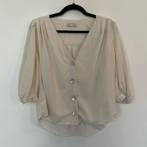 Zara women’s linen style blouse